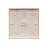 Double loudspeaker socket, cream white/electro white