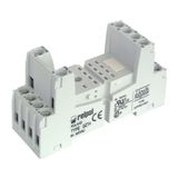 Relay socket GZT4 with screw terminals for R2N/R3N/R4N relays