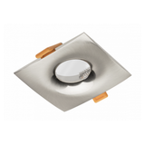 Spot luminaire housing ALESSIO, IP54, square, satin