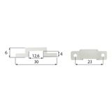 Clip for fixing LED strips IP68