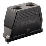 HDC enclosures, Size: 6, Protection degree: IP66, IP68, IP69, in plugged condition, Plug housing, Clamping yoke connection, Standard, Size of cable entries: PG 21