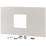 XMN341206CR Front plate, NZM3, 4p horizontal for remote operator, HxW=300x600mm