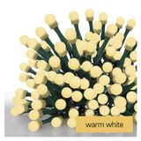Christmas Tree Lights 480 LED cherry 48m , warm white, green wire, IP44, timer