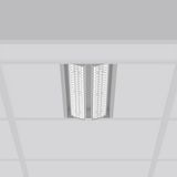 TX-MOVE, 35...68 W, 5500...9700 lm, 830, silver, DALI Recessed project
