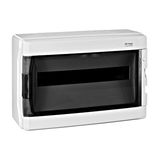 Wall-mounting Distribution Board 1-row 18MW transparent IP65