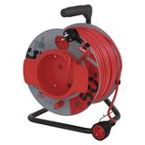PVC Extension Cord Reel – single socket, 50m, 1,5mm2