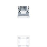 PANOS EVO Q100L 9W 830 SWI AL WH - LED ceiling-recessed luminaire