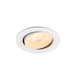 NUMINOS© MOVE L, recessed CL 2700K, 55ø, IP20, round, wh