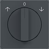 Central plate for rotary blind switch, A.x/C.x, anthracite