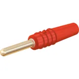 2 mm plug, solder connection, 0.5 mm², red, 22.2609-22