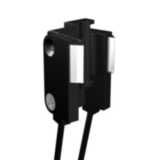 Fiber optic sensor head, liquid level detection, tube mounting 3.2; 6.4 and 9.5mm diameter, R4 bend resistant fiber, 5 m cable E32A0041M