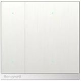 KNX Pushbutton 4-way, brushed steel