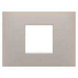 EGO PLATE - IN TECHNOPOLYMER - 2 MODULES - DARK SAND - CHORUSMART