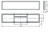 Surface-mounted luminaire Siella D Prisms White ETDD 36W 4400lm Wide reduced glare UGR19 (W19) IK02 3 SDCM 8158051