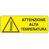 Rectangular danger sign - 350 x 125 mm