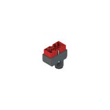 Technopolymer connector for NF housing, 1NO+1NC
