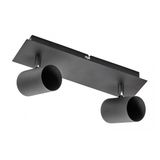 Ceiling luminaire VENETO, IP20, max. 2*20 W, GU10, round, black