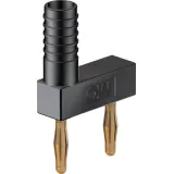 Jumper, pitch 12 mm, 60 V, 10 A, gold-plated, black, 63.9848-21
