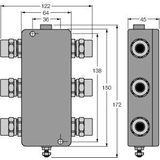 IP67 Junction Box, 4-Channel PROFIBUS-PA   JBBS-48SC-T415/3G
