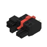 PCB plug-in connector, female plug, 7.62 mm, Number of poles: 3, 180°, PUSH IN with actuator, Clamping range, max. : 6 mm², Box
