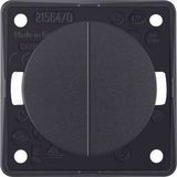 Series push-button, 2 NO cont com input term, Integro - Design Flow/Pu