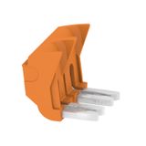 Cross-connector (terminal), Plugged, orange, 30 A, Number of poles: 2, Pitch in mm (P): 8.10, Insulated: Yes, Width: 16 mm