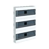 Wall-mounted distribution board SRn-3x18 (54) (N+PE) combined version