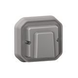 PLEXO CABLE OUTLET WITH CABLE GRIP - GREY - FLUSH