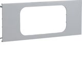 L 9602 Grey 7030 Pre-cut lid 2gang
