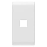 REPLACEABLE BUTTON KEY FOR AXIAL COMMANDS - TO BE COMPLETED WITH LENS - 1 MODULE - SATIN WHITE - CHORUSMART