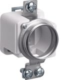 DIII-fuse base made of ceramics without cover, screw and clamp, E33 1p