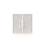 Double button for switches and push buttons, graphite mat