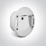 WHITE WALL RECESSED 3W LED CCTV IP65 230V EU ROUND BOX DARK LIGHT