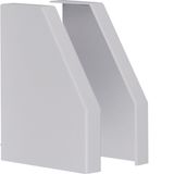 endcap pair overlapping for spreader box trunking 190x150mm light grey