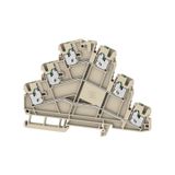 Multi-tier modular terminal, SNAP IN, dark beige, 2.5 mm², 800 V, Numb