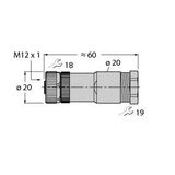 Field-Wireable Connector Female Connector M12 × 1, Straight   VBB8151-0