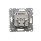 Intermediate switch, (module), 16AX, Screw, Bronze matt, metalic