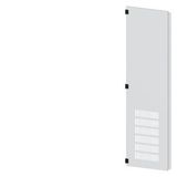 SIVACON, door half, left, with ventilation openings, IP20, H: 2000 mm, W: 500 mm, RAL