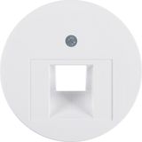 Centre plate for FCC soc. out., R.1/R.3/R.classic, p. white glossy