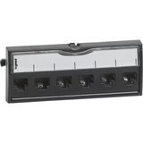 Patch unit 6 x RJ45 tool-less category 5e UTP