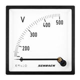 Voltmeter, 96x96mm, 500VAC