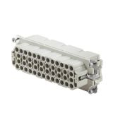 HDC insert, Female, 500 V, 16 A, Number of poles: 46, Crimp connection, Size: 8
