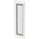 Transparent door 5PW/14GU, left, RAL7035