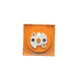 Double two-way switch without pictogram, 10AX, light gray matt