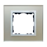 Single frame, glass, Silver / Aluminum