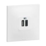 Urbano USB A+C charger white finish