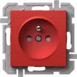 SOCKET FRENCH 2P+E 16A 250V~ RD XO 4417076