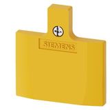 Cover for position switch for plastic enclosure 50 mm, yellow