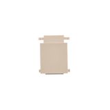 Blind for computer and telephone socket; cream