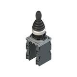 Complete unit with joystick, fixing adapter and contacts